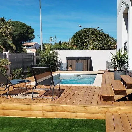Villa Luxueuse Avec 3 Parentales Et Piscine Privative Proche Des Plages Saint-Cyprien (Pyrenees-Orientales)
